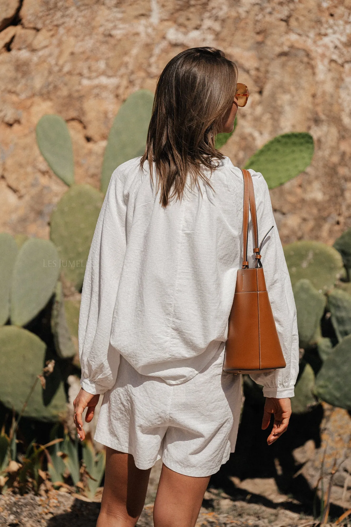 Juliette cotton shorts white