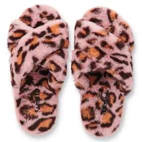 Kip & Co Pink Cheetah Slippers - Kids